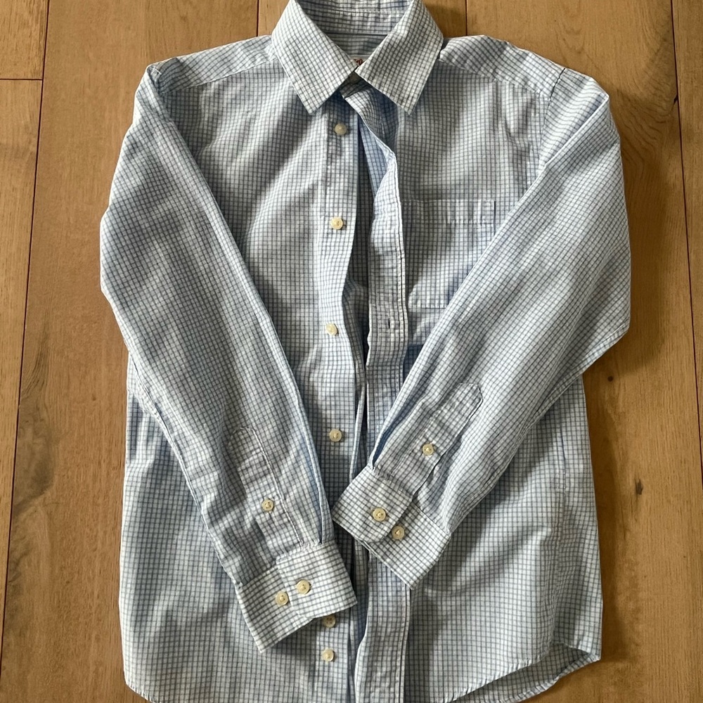Boys Blue Checkered Shirt